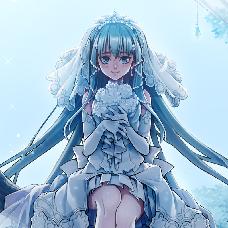 君を待つ イラスト 女の子 花嫁 さくこのイラスト