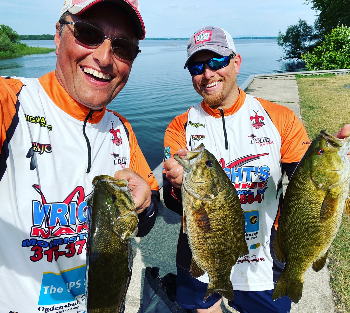UpstateAngler's tweet photo. Great day on Lake Champlain. Caught countless fish. Managed 16 1/2 lbs of brownies at our first tournament of the season. 

Total switch tomorrow out of Ticonderoga w/NY B.A.S.S for some dirty water largies.  Didn’t have a great practice at the south end so I’m going to wing it! https://t.co/L4Vl9PtmsA