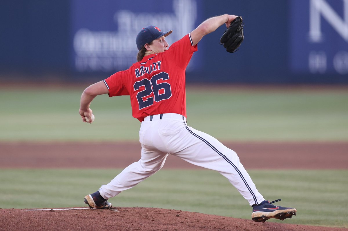 OleMissBSB's tweet image. No. 1️⃣4️⃣0️⃣

@Dougnikhazy has surpassed Drew Pomeranz (2010) for second on the single-season strikeout list with 140 strikeouts this season.

And counting.