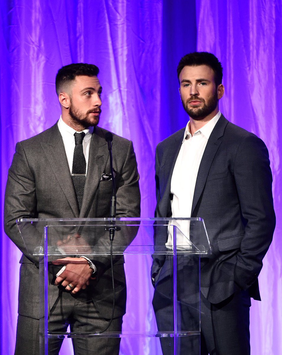 Today is a national holiday happy birthday chris evans and aaron taylor johnson ! 