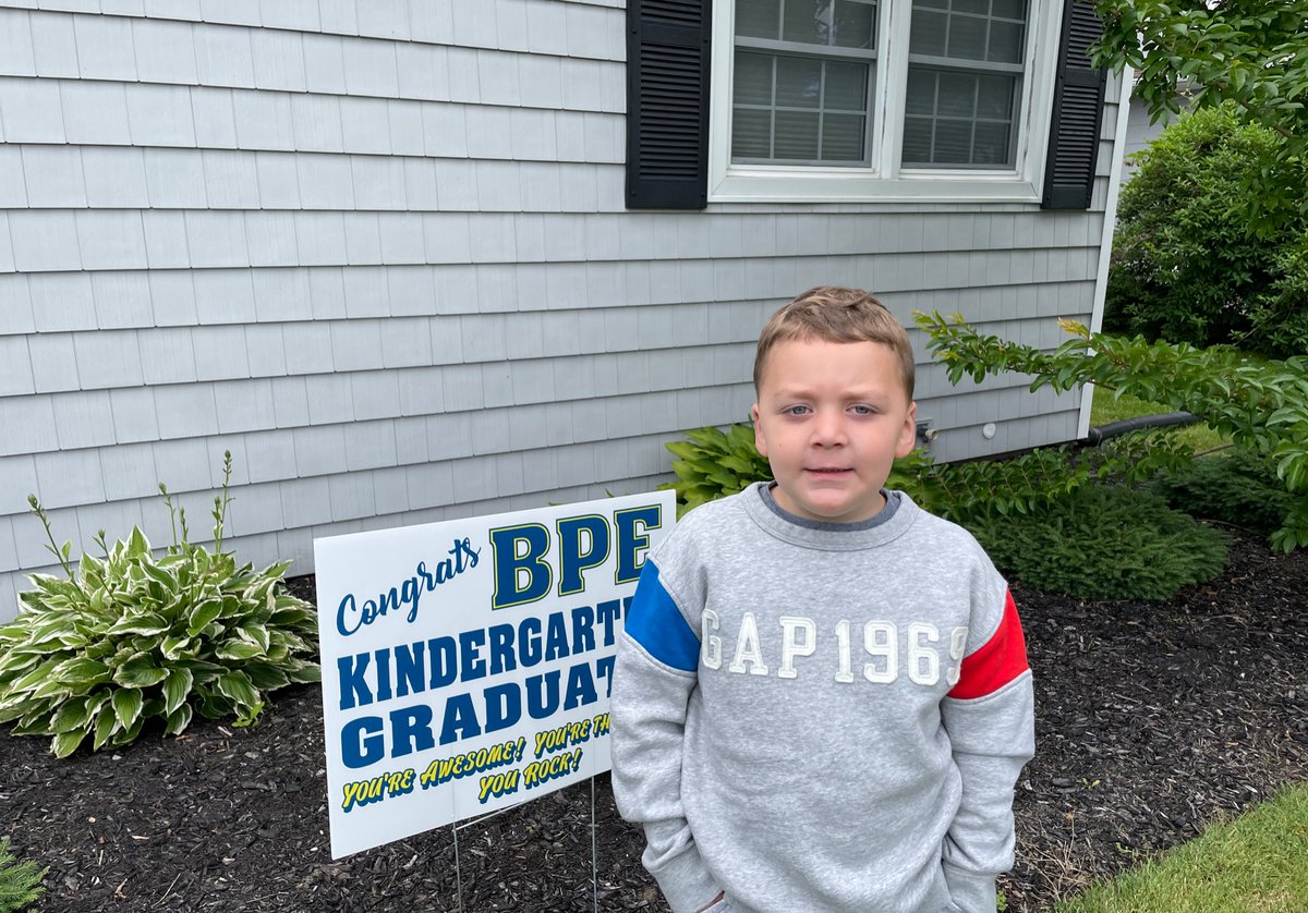 scordova7's tweet photo. @BPESchool @BluePointPTA Logan is ready for 1st Grade! ๐จ๐ผโ๐ ๐๐ https://t.co/3ECEOPy0Lm