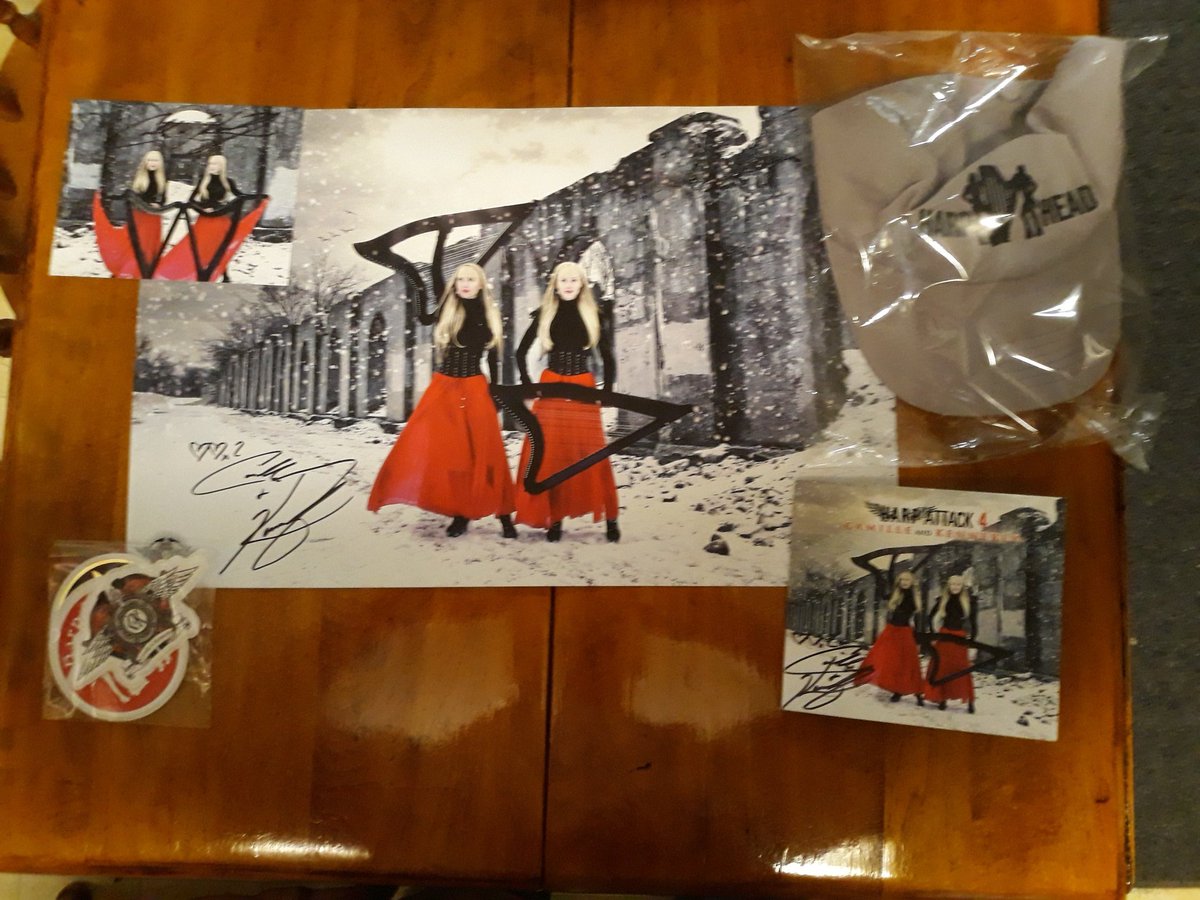 R2D2TS1's tweet photo. This is one kind of attack I am okay with receiving. I just got some goodies in the mail. Thank you Camille and Kennerly! #HarpAttack
#HarpTwins https://t.co/KOcemJk8qo