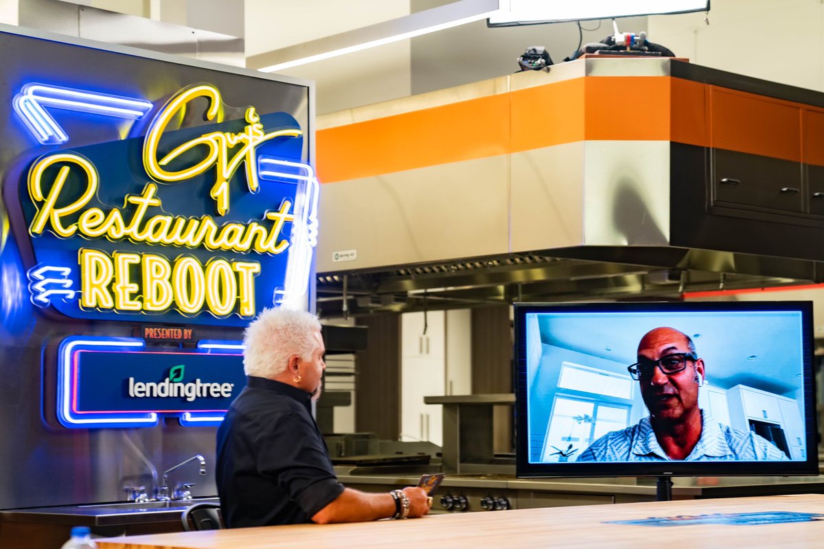 GuysReboot's tweet photo. We are thankful for @ATTBusiness and their contributions &amp; support for #GuysReboot! Thank you to their VP of retail, restaurant, &amp; hospitality, Michael Colaneri, for sitting down with Guy to talk about the way our industry has adapted, changed, and overcome. https://t.co/nbmjQmAy5r