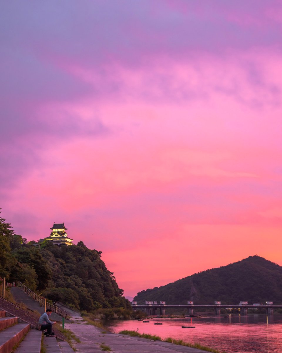 ピンクの夕日 ピンクの夕日