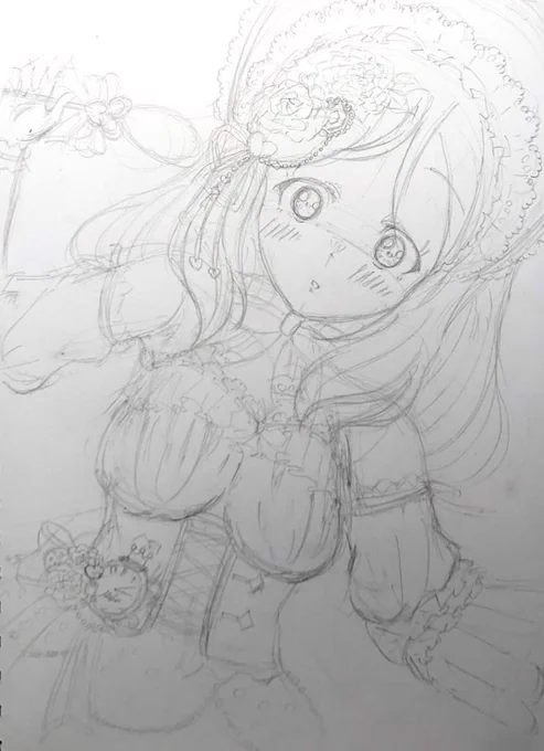 100RT.300いいねありがとうございます😭😭

ちなみにFleetの方には載せましたが、下書き→線画→色塗りとこんな感じに進みました〜 
