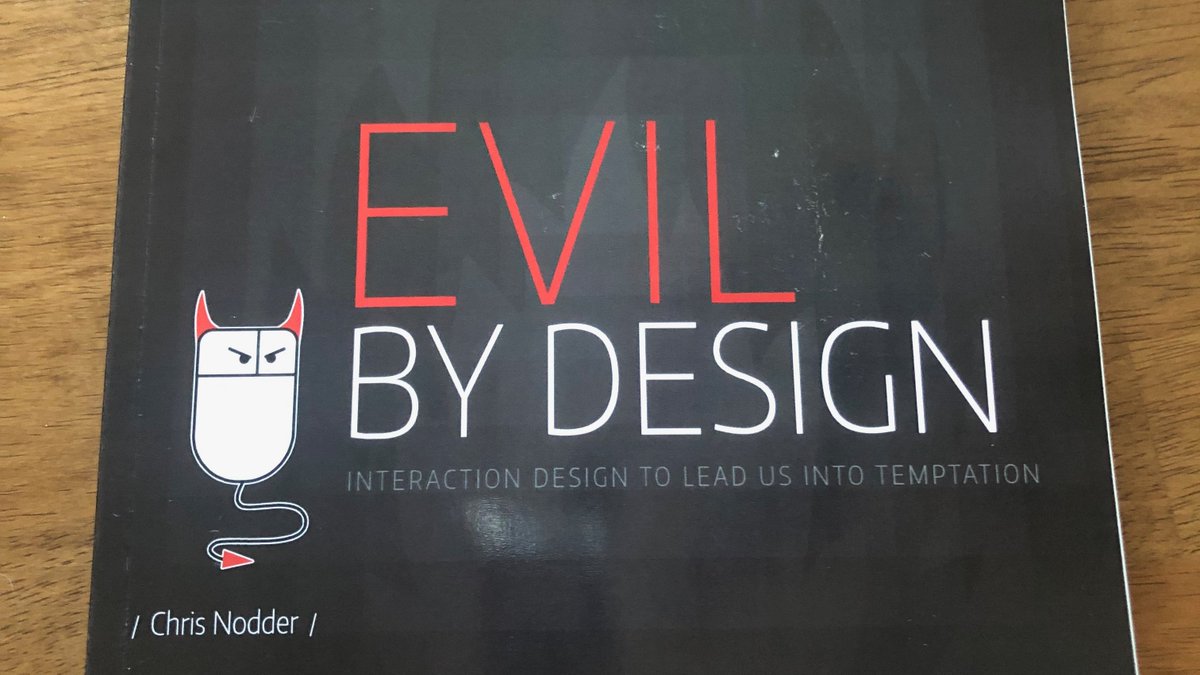 spriyam_cmu's tweet photo. I spend a big amount of my time reading during the weekends. It helps me re-think product decisions and also come up with new ideas which I would like to test out. This weekend, I am reading - 'Evil By Design' written by Chris Nodder 
@uxgrump
 #femalefounder #learninginpublic https://t.co/XOjvQl2Grp