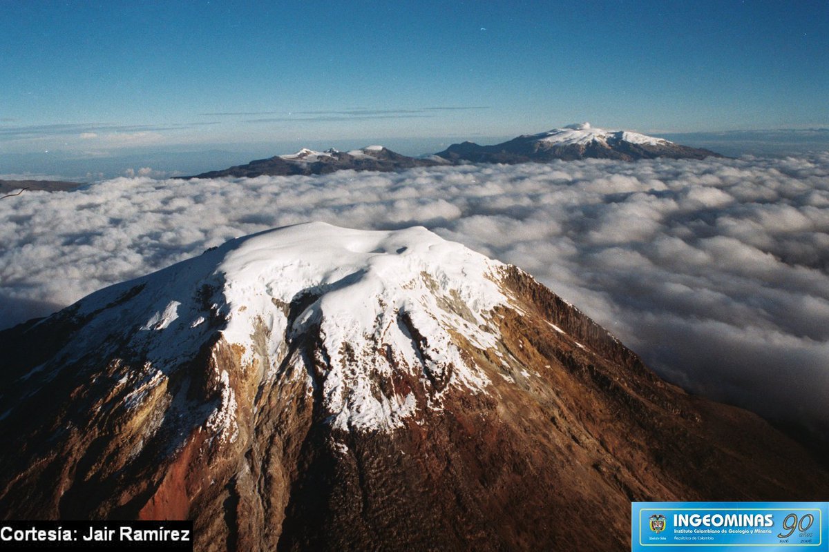 DeepSageApp's tweet photo. #VolcanesDeColombia El edificio del Nevado del Tolima es un cono simétrico de alta pendiente, su cima alcanza la cota 5220 m; en él nacen los ríos Totare y Combeima (afluente del río Coello) que donan sus aguas al río Magdalena.

https://t.co/wQFJiDXLFL https://t.co/QVpH58WfPw