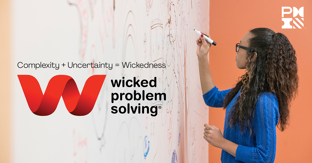 You face tough, complex problems every day. How do you handle them? Wicked Problem Solving can help. Learn more about <a href="/PMInstitute/">PMI</a>’s new course that teaches you to visualize problems, ask the right questions and think more creatively. ow.ly/7SpT50EQLMs