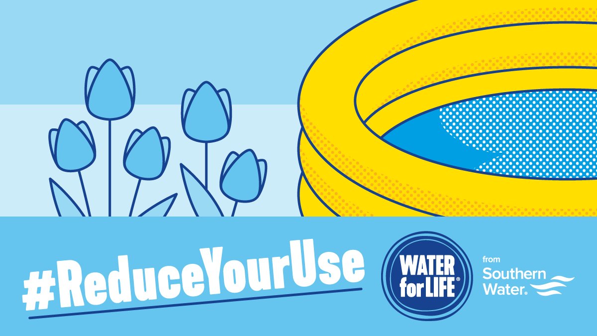 SouthernWater's tweet image. During hot weather we all use more water, but there are easy ways to keep cool while saving every drop...

💧Use leftover paddling pool water on plants
💧Avoid washing cars
💧Leave the lawn for now 

ow.ly/jov650F8pzj #ReduceYourUse