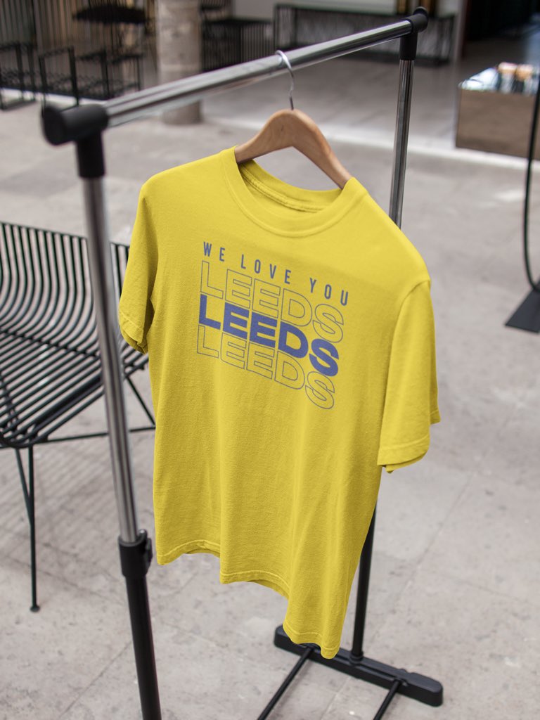 FOREVERLEEDSMOT's tweet photo. Win a 'Love Leeds' 😍 T-shirt in store now! 🤩😎 

- Follow &amp; Retweet 🔁
- Tag a #Leeds fan 🤝

Which colour are you picking? 🤔

👉 https://t.co/OKGZc153yA  

Comp closes today @ 5pm https://t.co/VxS541EhDf