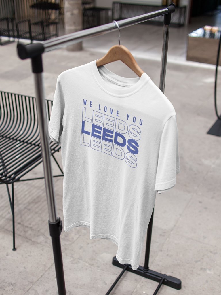 FOREVERLEEDSMOT's tweet photo. Win a 'Love Leeds' 😍 T-shirt in store now! 🤩😎 

- Follow &amp; Retweet 🔁
- Tag a #Leeds fan 🤝

Which colour are you picking? 🤔

👉 https://t.co/OKGZc153yA  

Comp closes today @ 5pm https://t.co/VxS541EhDf