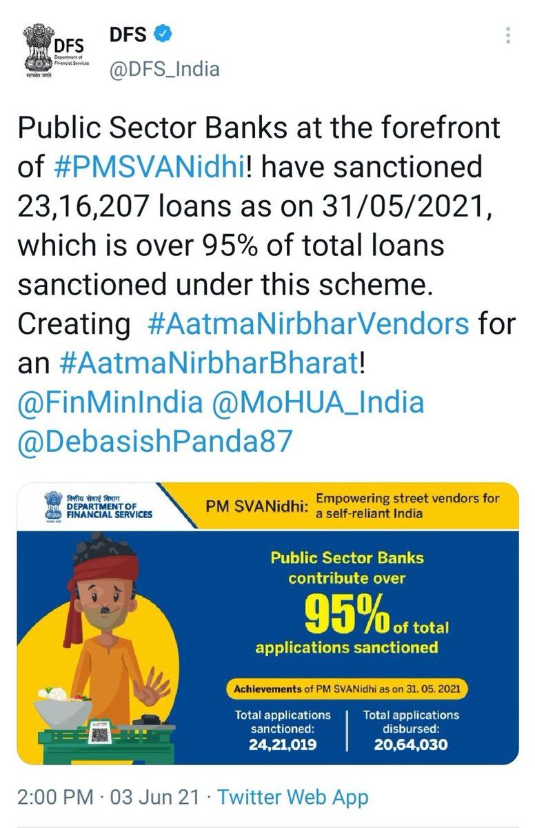 AmitKum93977050's tweet photo. Sir @DFS_India ,  Then why Privatization of PSB? 
. 
. 
. 
🤔🤔

#PrivatizationNoSolution https://t.co/suopt28q6B