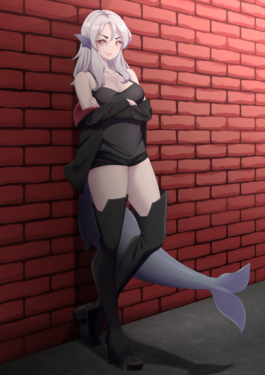 Got some art of Vimini wearing some more casual clothing. Yes, I know it's the Saber Alter outfit but I like the outfit. Art is by Yukiame13 on artistsnclients