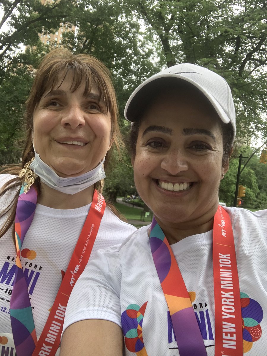 No_StoppingMe's tweet photo. I ran my first public race since February 2020. Completed the Mini 10K Race with my good friend, Maria. We had such a great time. https://t.co/XwJHzNwohY