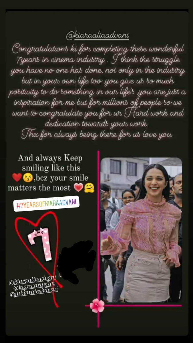 Sonu_Srk_'s tweet photo. @advani_kiara Congratulations For Completing These Wonderful 7 Year's In Cinema Industry. Always keep Smiling Like This Bcz you're Smile Makes Me Happy ❤️ #Luvubae #7YearsOfKiaraadvani @jubindesai @club_kiara #LuvYouBabe❤️ https://t.co/cfsxGhHall