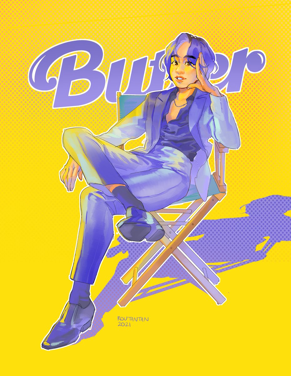 rou_tan_tan's tweet photo. Smooth like 🧈🧈 singles #BTS #Butter https://t.co/WJdGA1CU6p