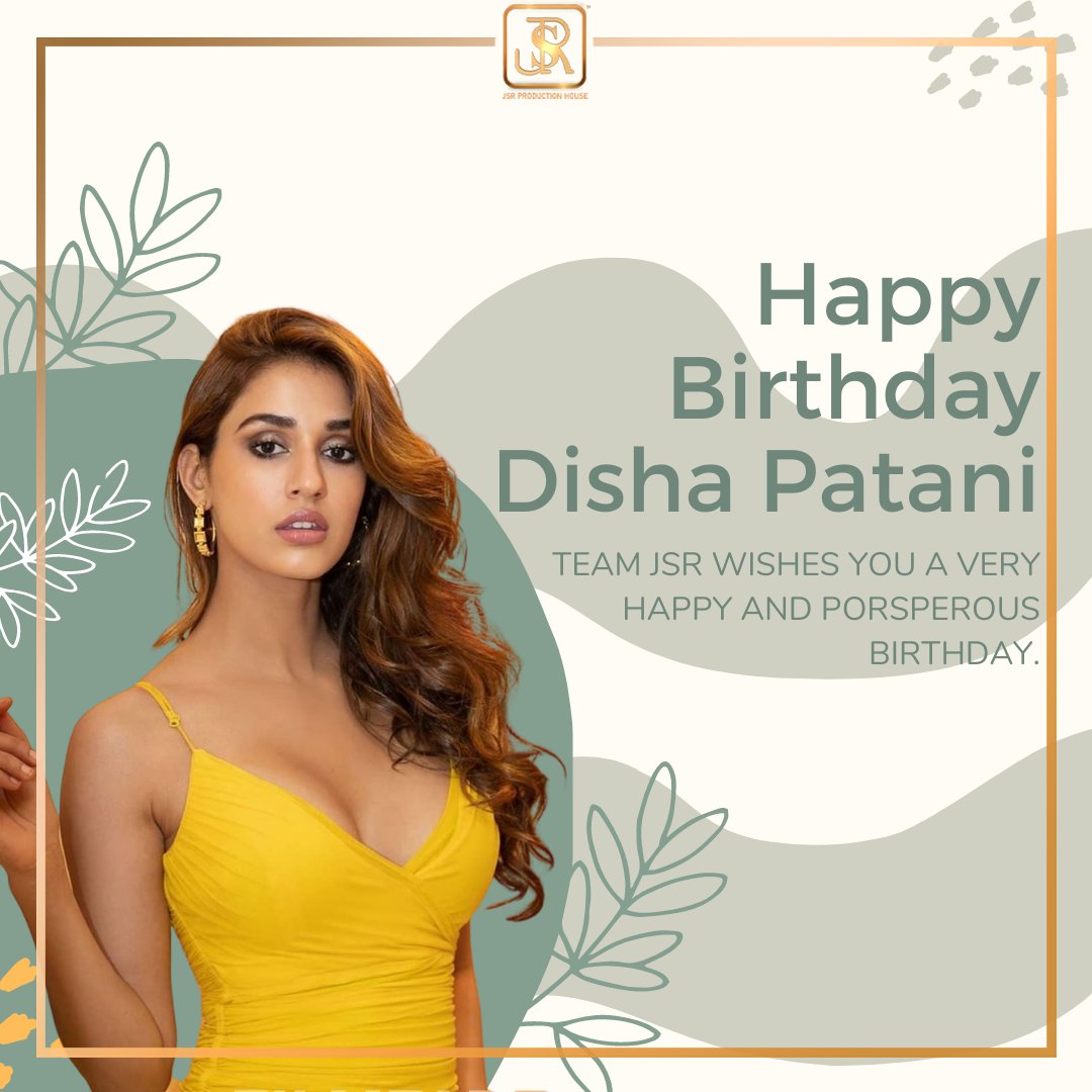 house_jsr's tweet photo. Wishing the beautiful Diva of Bollywood, a very happy birthday today. May all her wishes come true.
#hbd #happybirthday #DishaPatani #happybirthdaydisha #2021 #bollywood #indiancinema #birthday #actress #model #JSRProducationHouse #JSRGroups #Dehradun #Uttarakhand https://t.co/EwNBBpoobx