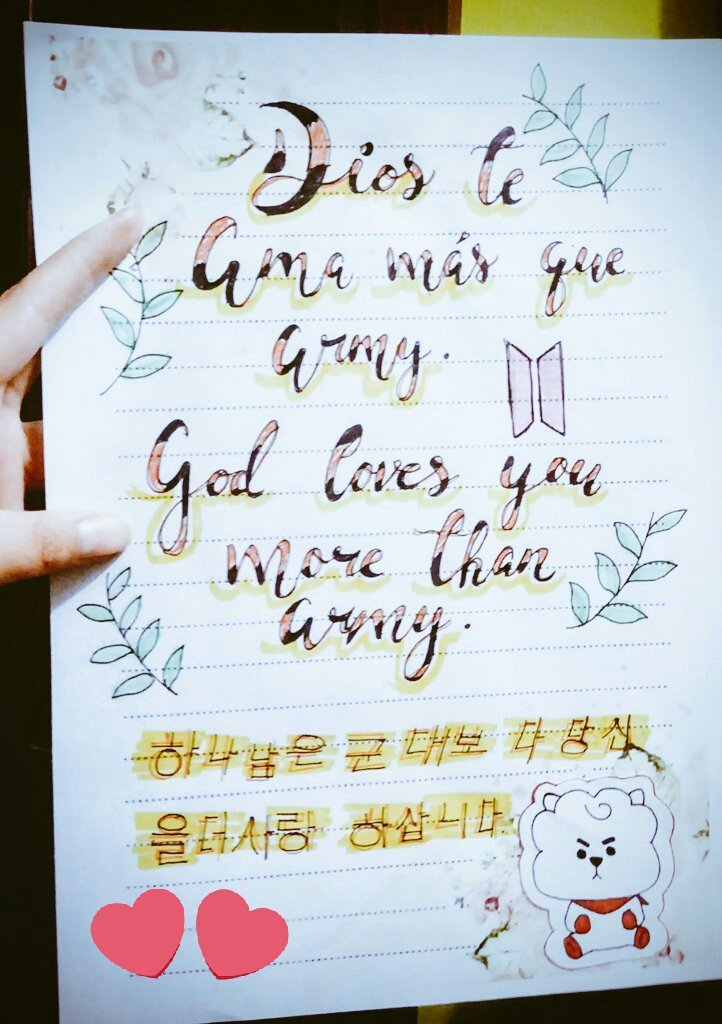 Priscil00175416's tweet photo. Bangtan Dios los Ama mas q Army 💜✨✨❤🎉!!
@BTS_twt @bts_bighit #BTS #BTS_twt #BangtanForChristProject #ChristianArmy #BTS8thAnniversary https://t.co/ZUshzlgT5T