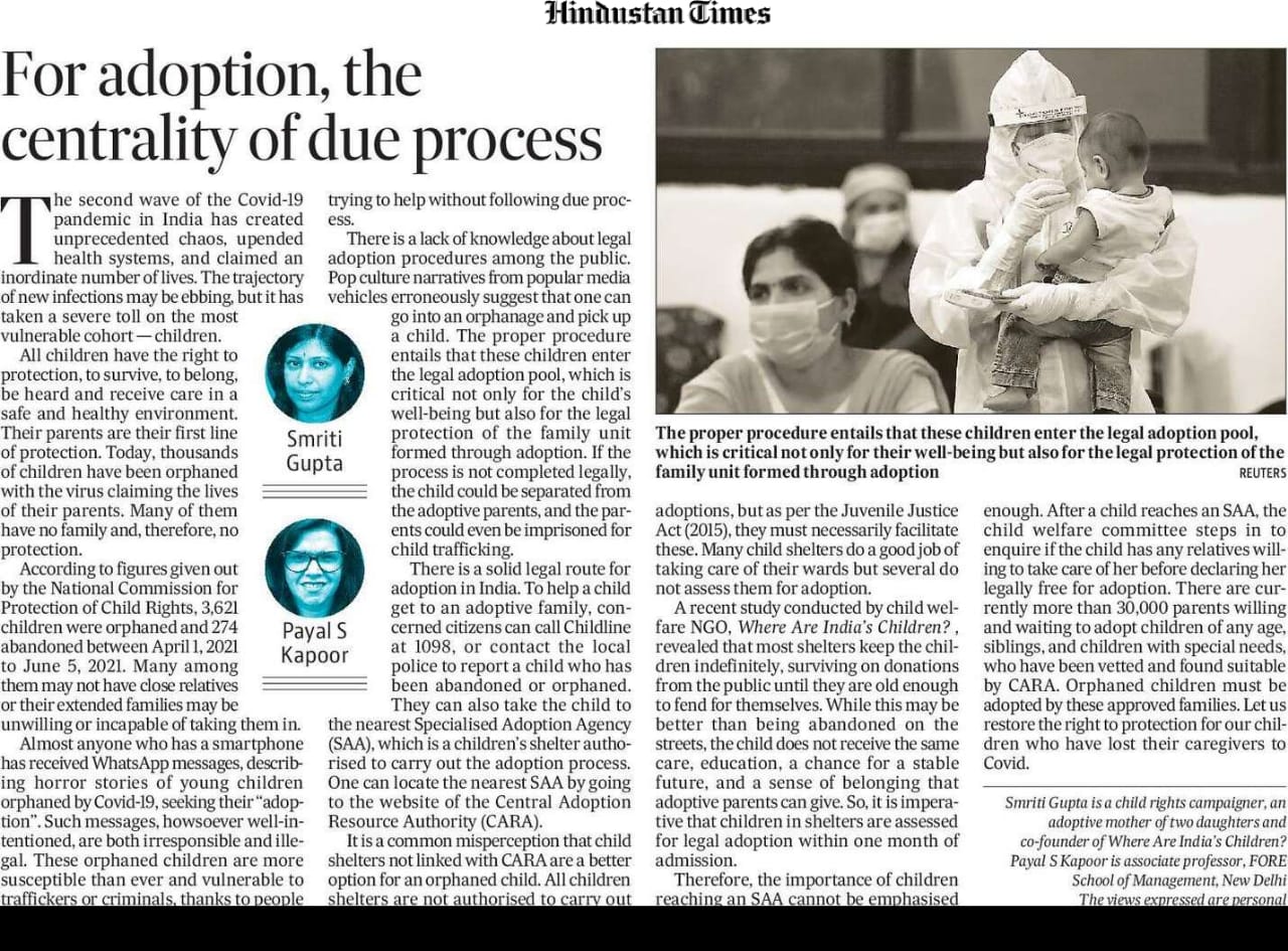 Where Are India&rsquo;s Children على X: &ldquo;@smritig09 co-authored this 