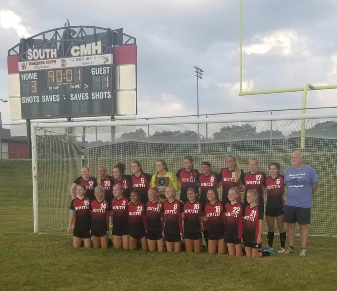 Check it out, <a href="/WaukeshaGirls/">Waukesha South Girls Soccer</a> Soccer are Regional Champs!! Awesome job, ladies! #BlackshirtPride <a href="/WSHSfans/">WSHS Student Section</a> <a href="/GOYABlackshirts/">WS Blackshirts</a>