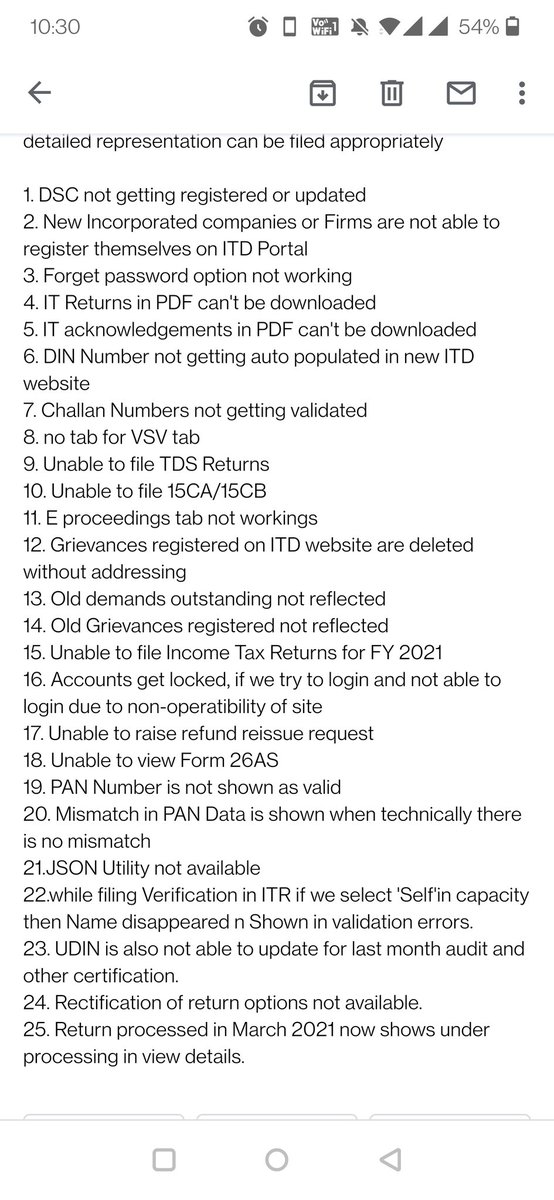 CAChirag's tweet image. 25 upfront problems in new @IncomeTaxIndia portal #Whatsapp forward 

The @Infosys has not done basic homework &amp;amp; planning while making IT site. Taxpayers &amp;amp; professionals stuck with non functional portal

RT for intervention of @narendramodi 

@NandanNilekani @nsitharaman