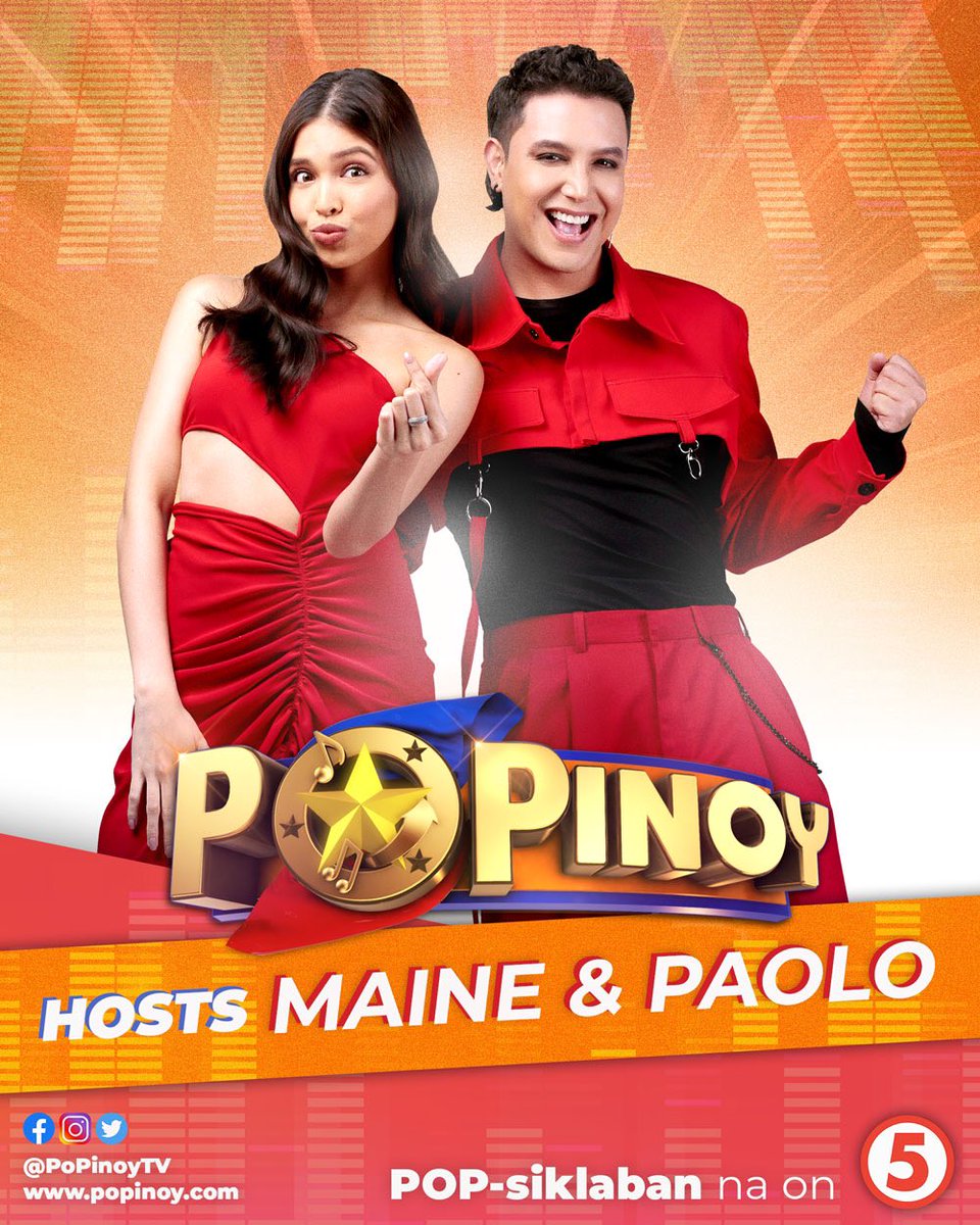 Simula na ng POP-siklaban ng pinakamagagaling na boybands at girl groups sa bansa. Samahan sina <a href="/mainedcm/">Maine Mendoza</a> at <a href="/pochoy_29/">Paolo Ballesteros</a> as your hosts sa pinakabagong talent search, ang PoPinoy!

June 13 | 7PM | Premiere

#PoPinoyTV5 #IBAsa5 #MaineMendoza #PaoloBallesteros