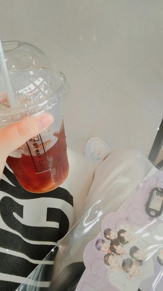 ของน่ารักมากค่ะ🧋🍪✨ #bywaycafe  #Purpleyou_8YearBTS