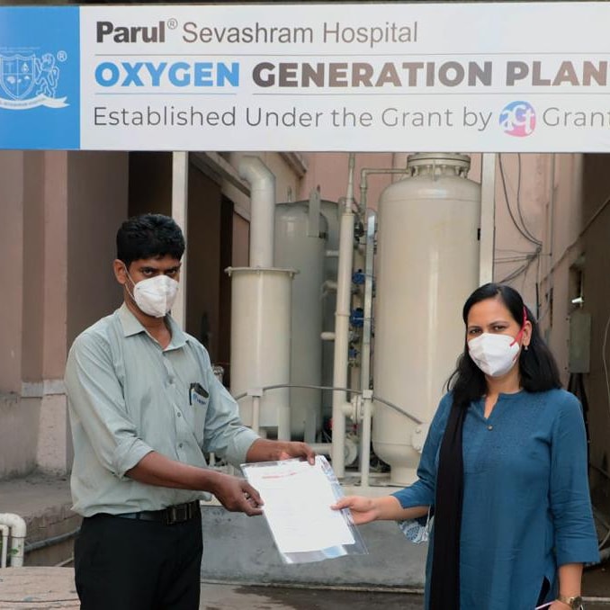 PankhiNR's tweet photo. They say preparation is half way towards victory. This Oxygen Generation Plant with a 500 litre per minute capacity which has been established with the support from ACT grants, will go a long way in serving the people in the surrounding communities.
@ParulUniversity https://t.co/8iNlJgOAcQ