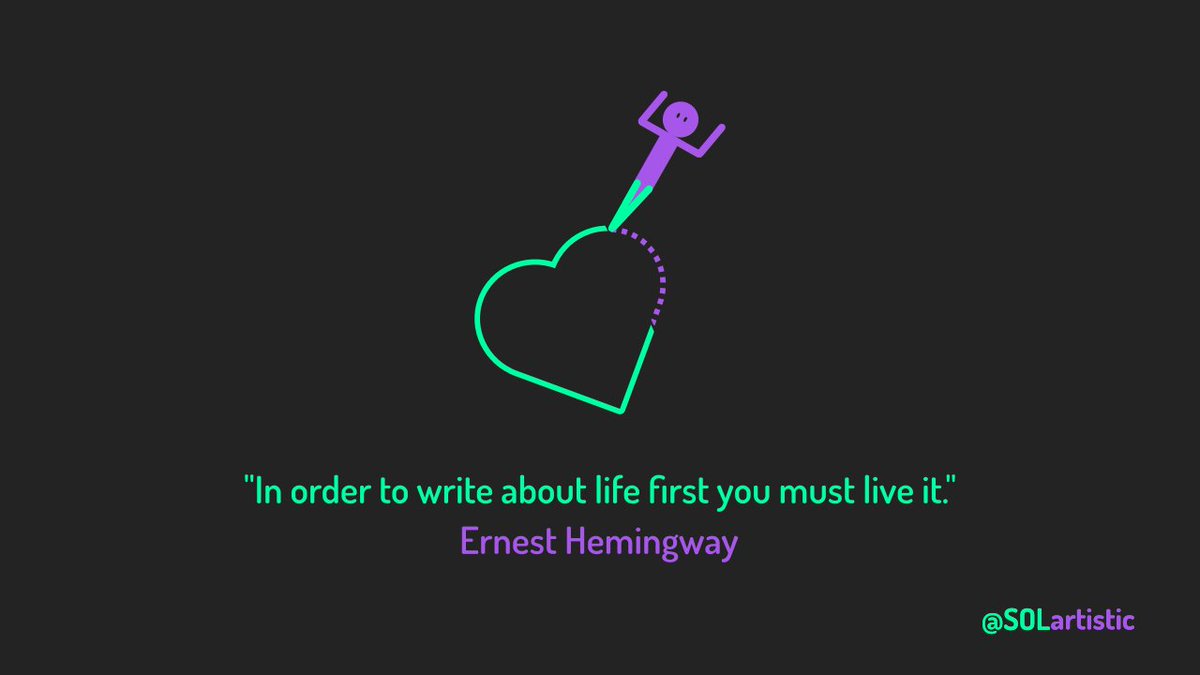 solartistic's tweet photo. Live it!

#solana #solanaszn #solanasummer #blockchain #ernesthemingway #quote #life #write #liveit #nobelprize #beautifullife #lifejourney #inspiration #nft #defi #solanabeach #book https://t.co/MNgeHpr6PV