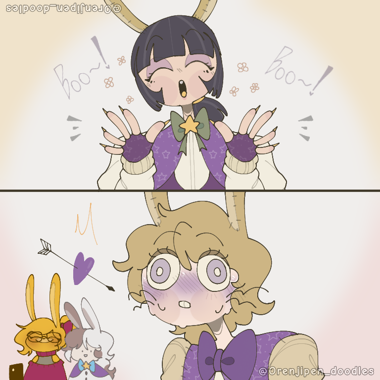 Orenjipendoodle's tweet photo. “ BOO ! ”
#Orenjipen_doodles #fnafglitchart #arttrap https://t.co/GePNp1Mhsm