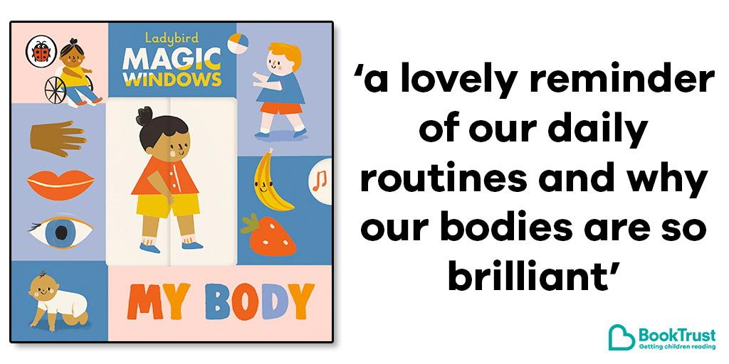 Booktrust's tweet photo. The latest in the @ladybirdbooks #MagicWindows series is My Body - with gorgeous illustrations from @libbyburns, a diverse range of children and families and a body positive message, it's our #BookOfTheDay: https://t.co/YSDQxYVpya https://t.co/dprDomEdCv