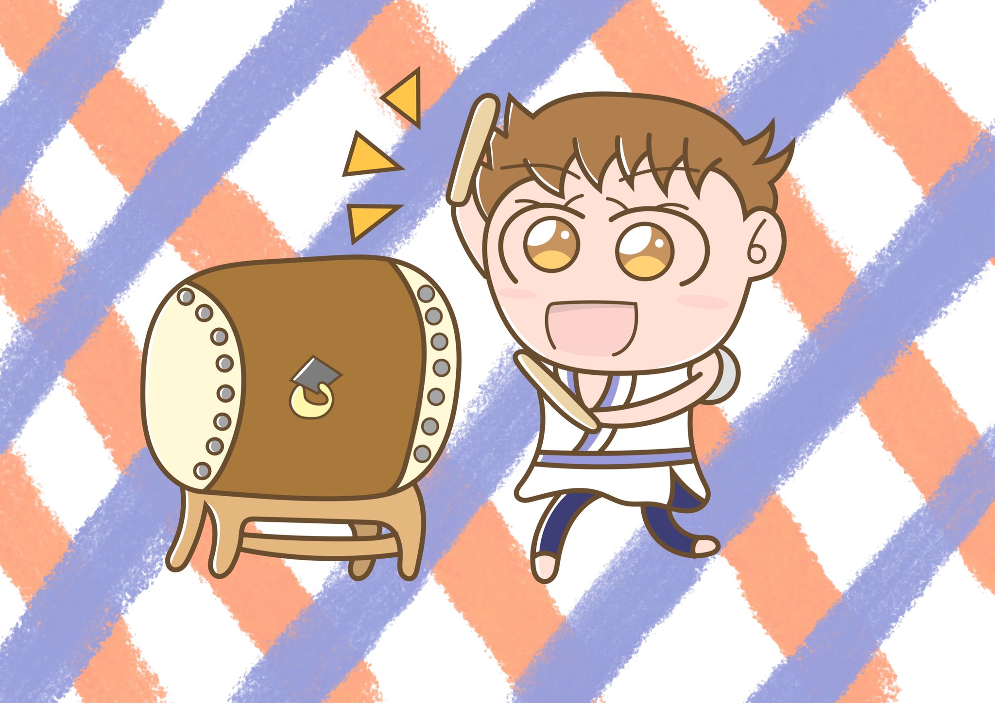 Aki かわいい子供 動物イラスト描きます 和太鼓を叩く男の子 もうすぐ夏本番 果たして今年は夏祭りができるのか 今の状態では多分難しいと思いますが イラスト イラストレーター かわいいイラスト みんなで楽しむtwitter展覧会 T Co