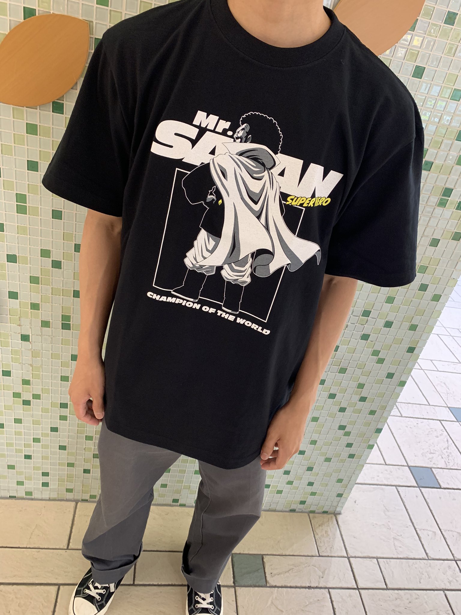 フジテレビショップ フジさん 東京駅店 ドラゴンボール 新商品 ミスター サタン Tシャツ S M L Xl 3 190 税込 黒なので合わせやすさ抜群 他にも Tシャツ 販売中です Db Official Jp 悟空 ベジータ フリーザ 魔人ブウ