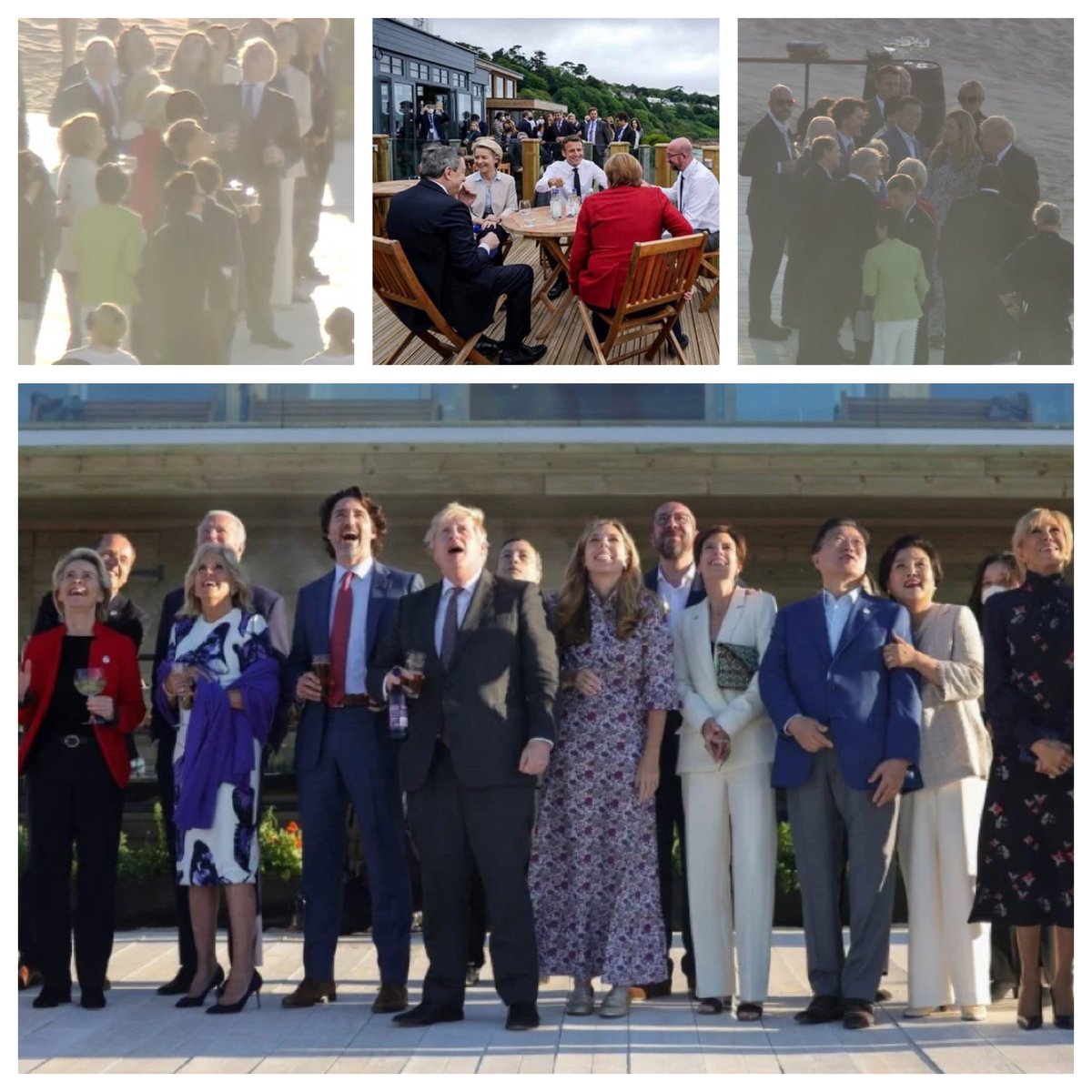 <a href="/BorisJohnson/">Boris Johnson</a> <a href="/MattHancock/">Matt Hancock</a> don’t you dare give us bad news tomorrow, after seeing these hypocritical images from G7! Unrestricted weddings from 21/6 <a href="/carrielbjohnson/">Carrie Johnson</a> perhaps you could show empathy &amp; kindly ask your husband to do the right thing! <a href="/michaelgove/">Michael Gove</a> #whataboutweddings