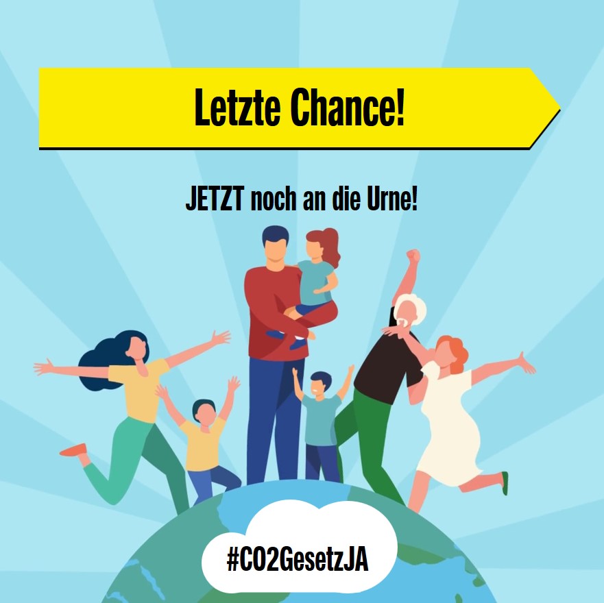 WWF_Schweiz's tweet photo. Aufstehen und ab an die Urne. Das Klima braucht auch deine Stimme! 🗳️🏃♂️ @JaCO2Gesetz #jaco2gesetz https://t.co/XbZ6dPg609