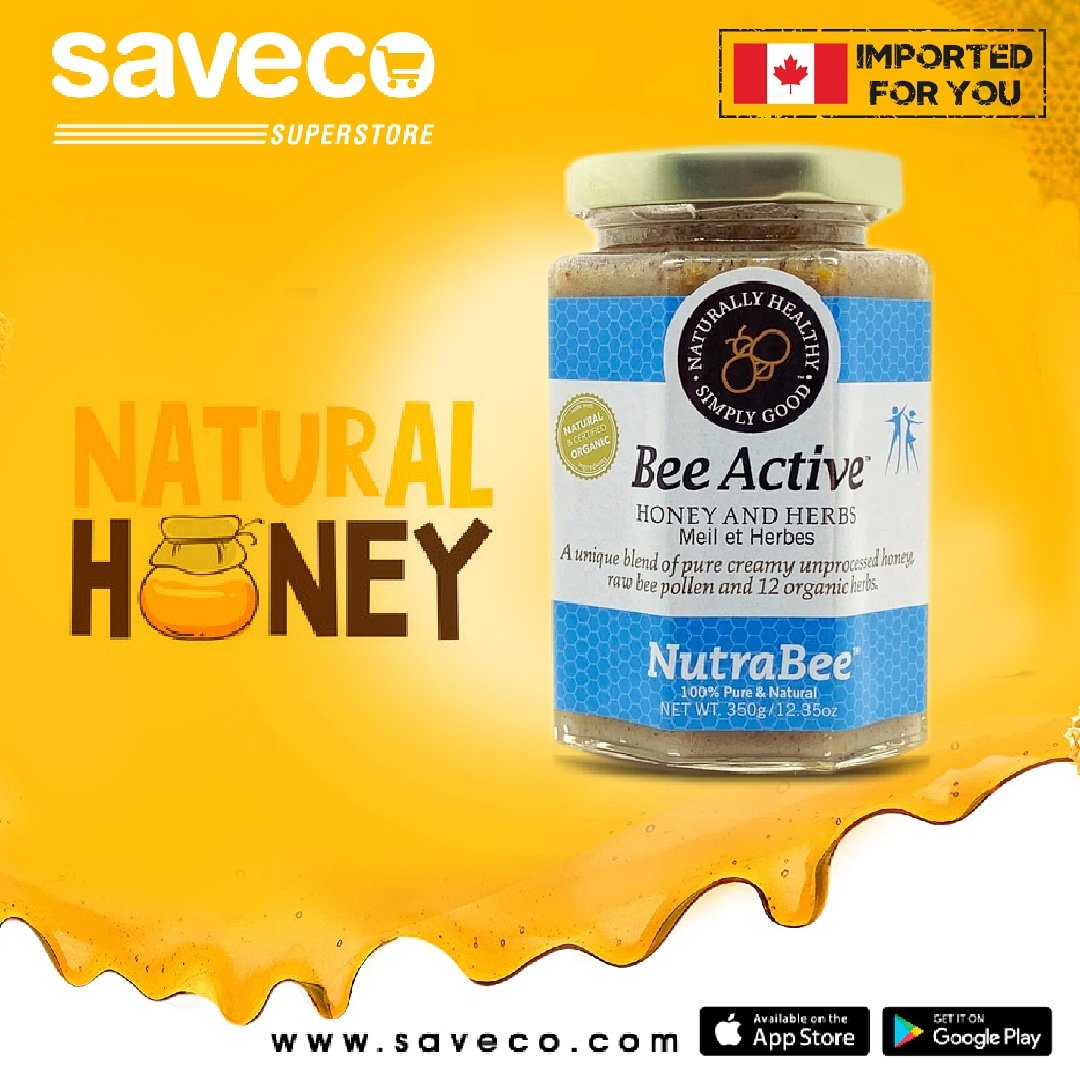 savecoQ8's tweet photo. NutraBee Active 350g
نيوترابي عسل خالص مع الاعشاب 350 جم https://t.co/pm3yK4qn6M