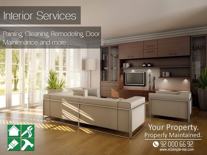 SMMSLLC's tweet image. SMMS provides -
1. We offer you all types of cleaning for your home, workspace or any other facility.
 2. Interior services from painting, remodeling, door maintenance and much more.
#interior #cleaning #remodeling