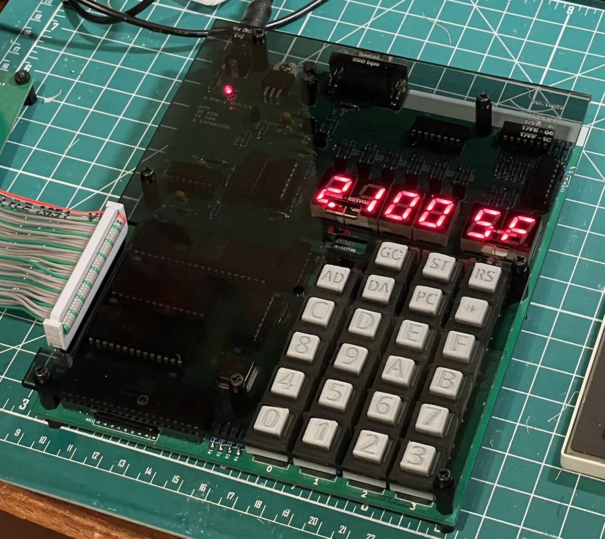 JohnKennedyEsq's tweet photo. I used a mixture of acrylic and 3D printing to make a home for my #PAL1 computer (a #KIM1 clone). I need to finish the buttons, but already I like the feel. #retrocomputer #retrocomputer #6502cpu https://t.co/ScXIrEoCBB