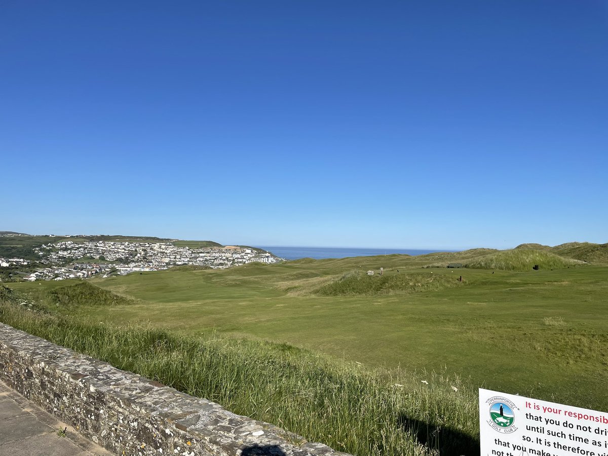 What a beautiful day! Time to switch roles and be the caddy! Come on Dean Tulley ! #teamtulley #perranporthgolfclub