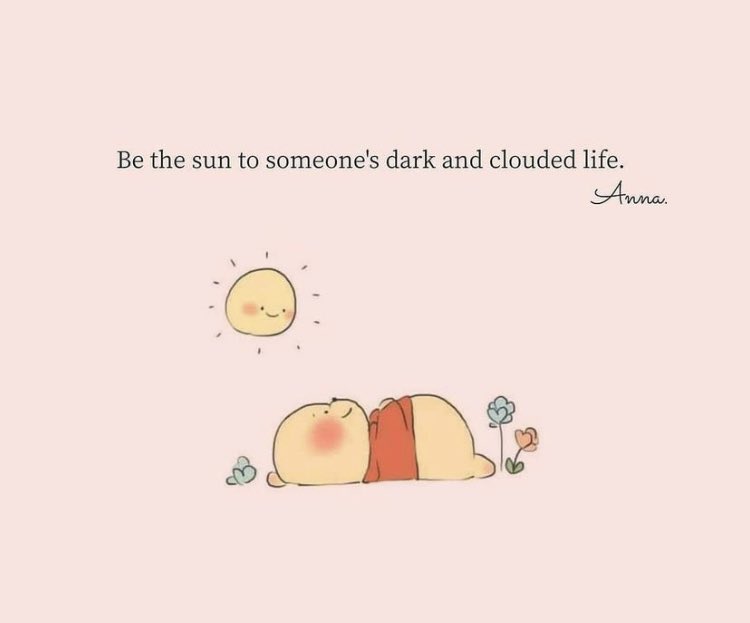 It is so easy to forget when things are sunny in our world that others are suffering. Take time to offer support and compassion to those who are in dark place. The effects of kindness are limitless #mentalhealth