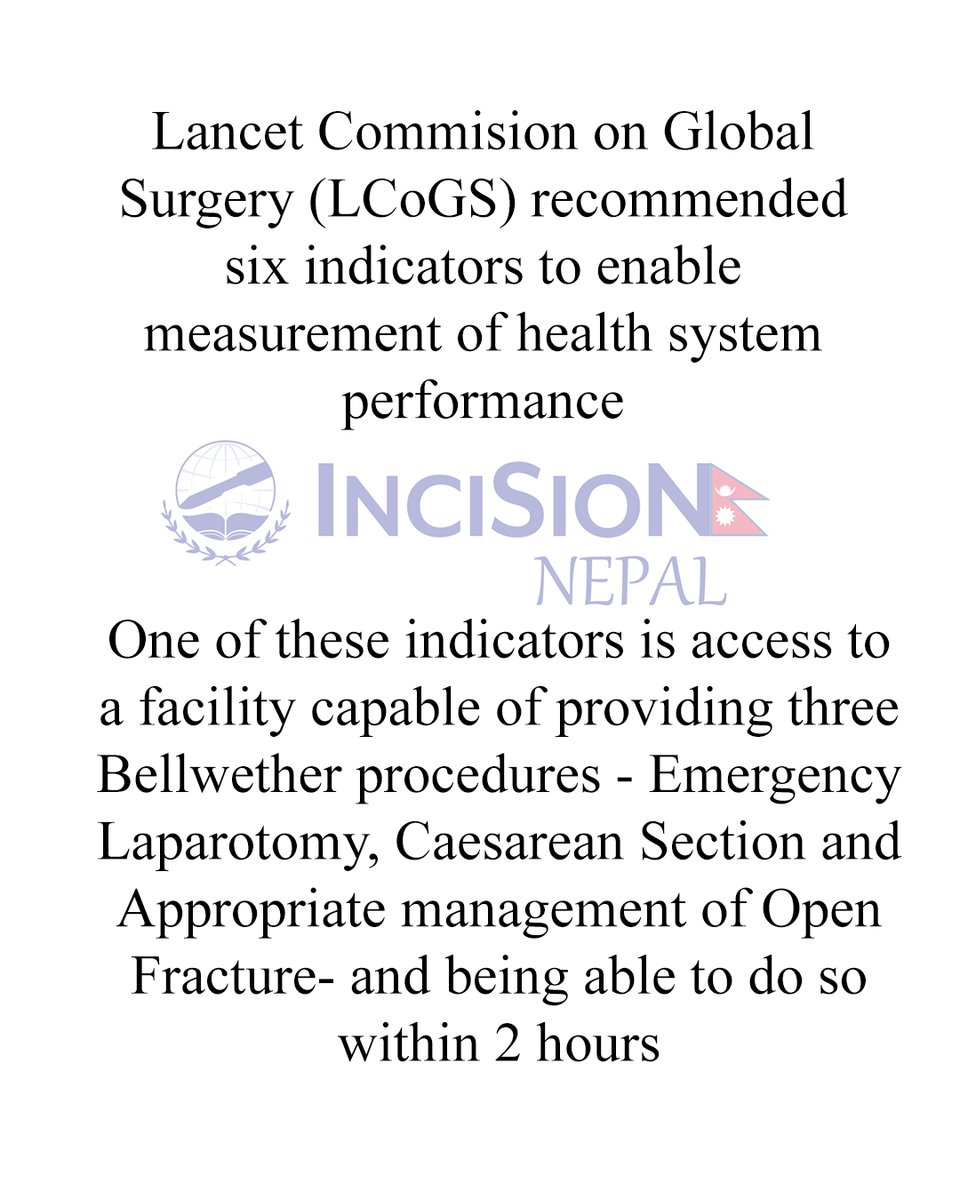 IncisionNepal's tweet photo. Bellwether procedures

It is an indicator put forward by the Lancet Commisiom on Global Surgery(LCoGS) to enable measurement of health system performance.

#incisionnetwork
#incisionglobal
#globalsurgery https://t.co/EEaNi9ivTv