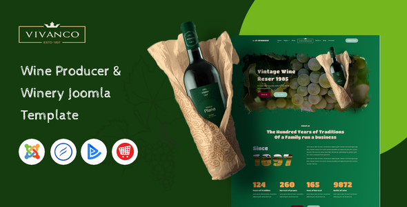 JoomlaBuff's tweet photo. Vivanco - Vineyard &amp; Winery Shop Joomla Template

Download: https://t.co/4eT1qfDg2a

#joomla #agriculture #bar #beverage #ecommerce #food #j2store #retailshop #vineyard #wine #wineshop #winetheme #winemaker #winemaking #winery https://t.co/Z6ppnH8Pzd