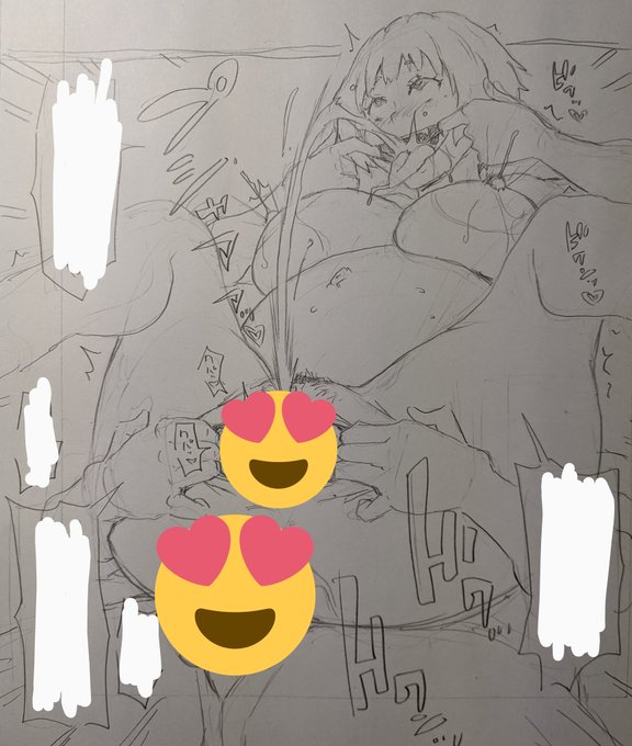 自分で出した潮を器用に飲み干すショートカットデカ乳輪妊婦さん。決めゼリフは「クソ穴アクメのイキ潮おいちいィッ」(予定)。 