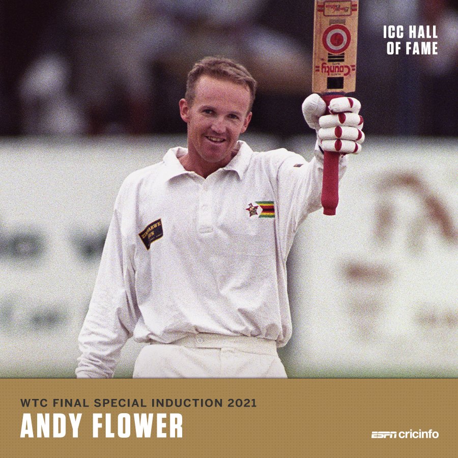 Andy Flower becomes the first player from Zimbabwe to be inducted into the ICC Hall of Fame 👏