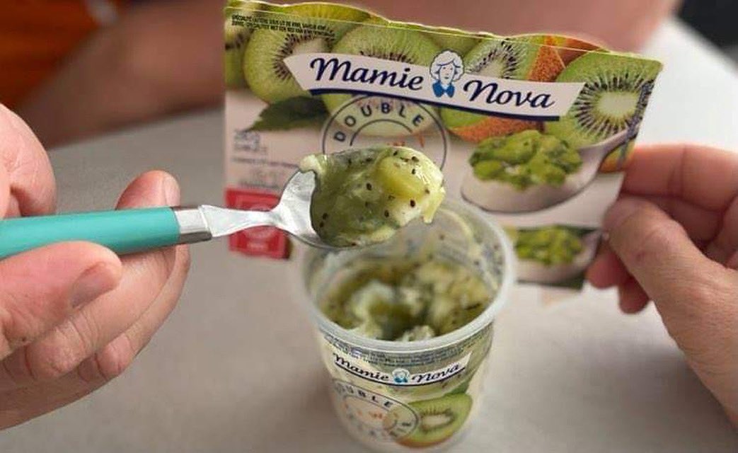 oliveold's tweet image. En tant qu'ambassadeur Sampleo je teste les nouveaux desserts lactés Mamie Nova, voici le 1er  au kiwi, belle découverte pour ceux qui aiment ce fruit.#Sampleo #mamienova