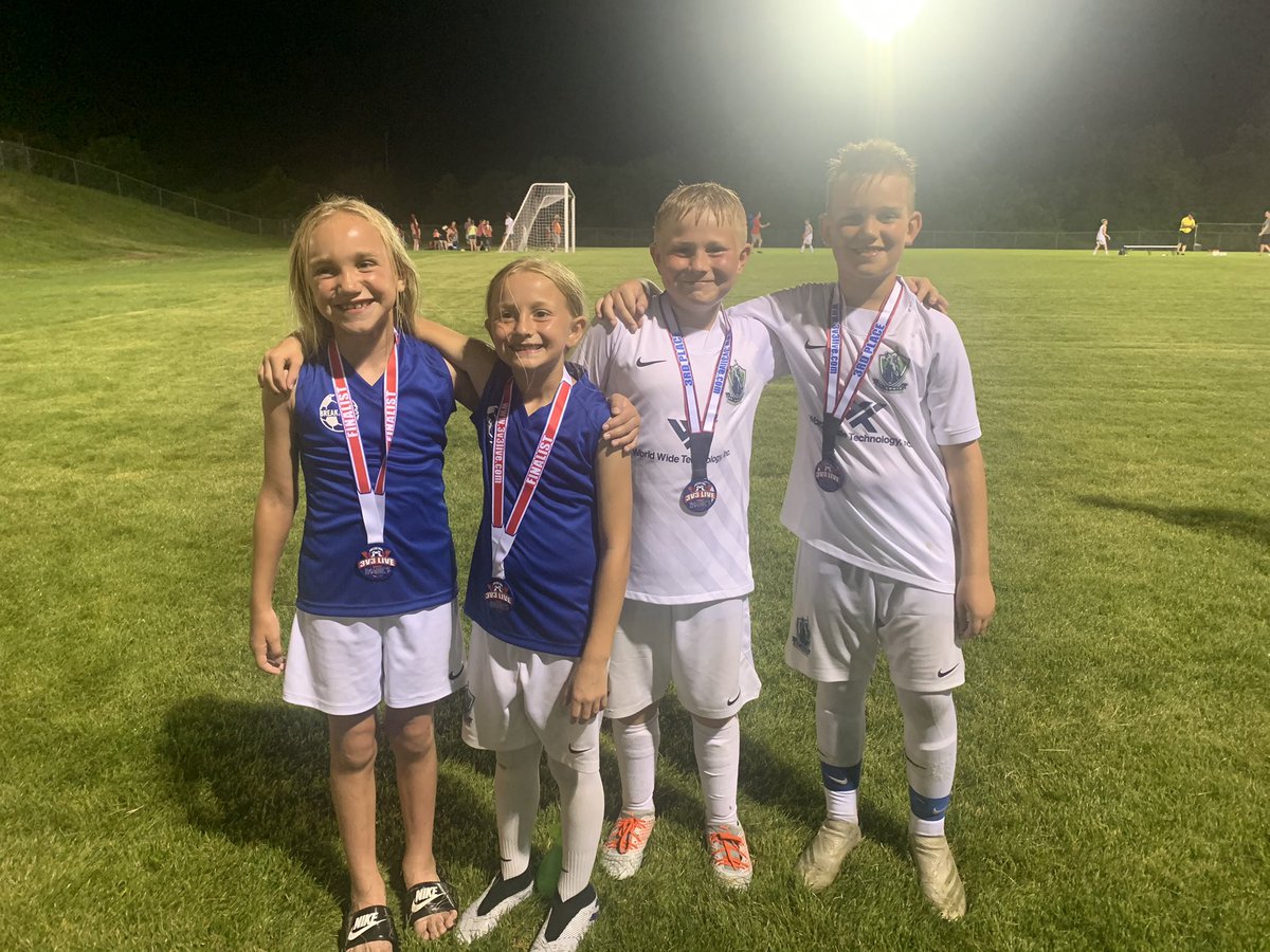 Siblings bringing home some hardware!
@SLSGsoccer 
<a href="/3v3live/">3v3 Live Soccer Tour</a>