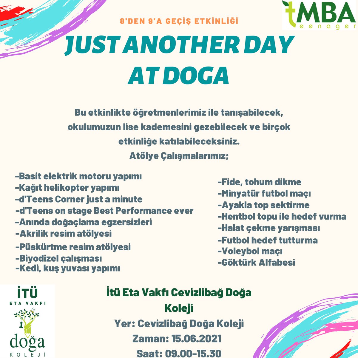 Just Another Day at Doğa 🎉 <a href="/EsraBABAGUR/">Esra BABAGÜR</a> <a href="/dilekztemelerka/">Dilek Öztemel Erkan</a> <a href="/cvzlibgdogaTmba/">İTÜ ETA Vakfı Cevizlibağ Doğa Koleji t-MBA</a> <a href="/CevizlibagDoga/">Doğa Koleji Cevizlibağ Kampüsü</a>