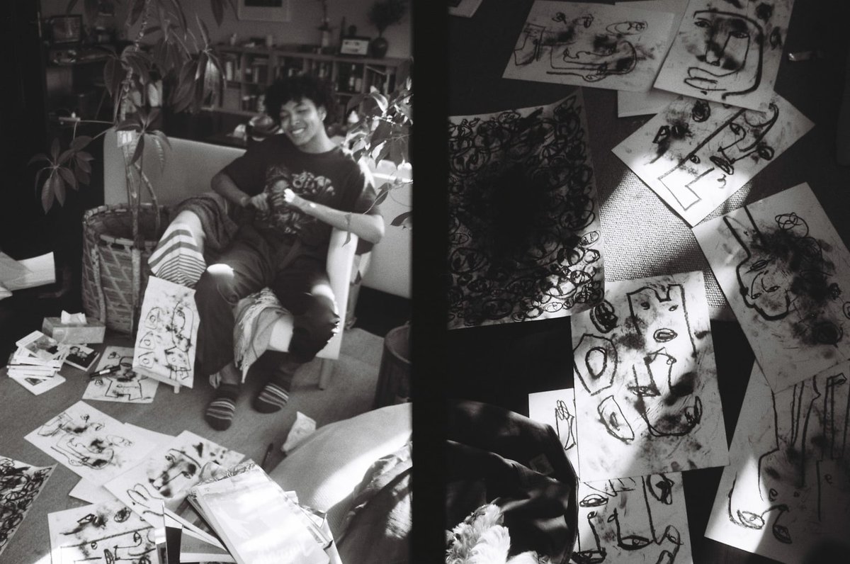 Tokyo_Weekender's tweet photo. KUMO collective member Kingston Murray will be displaying some of his artwork at Bontà Italia, Shibuya from June 19—25. Find out more about Kingston and other young and inspiring Tokyo artists in our recent #TWCreatives feature:

https://t.co/dNVl7knYvS https://t.co/BPvsoadAmM