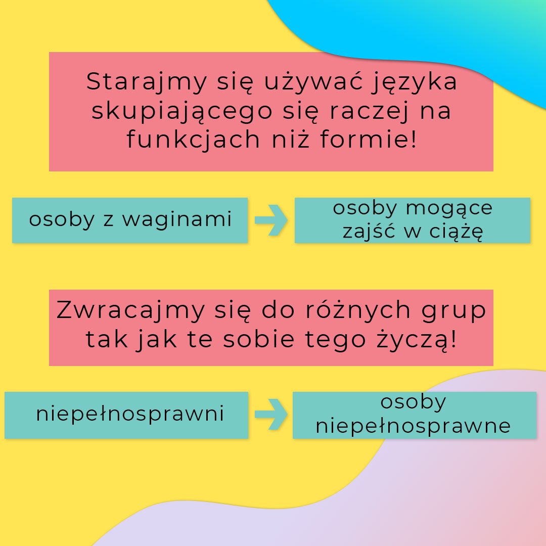 generacjanic's tweet photo. Inkluzywność w języku polega na używaniu sformułowań które nie wykluczają żadnej z mniejszościowych grup społecznych. https://t.co/XhWt9fJci6