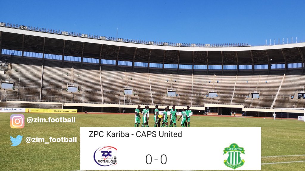 Full Time:G1
#ChibukuSupercup 

ZPC Kariba 0-0 Caps United vs

#chibukusupercup #ZPCKariba #CapsUnited #united  #zimfootball